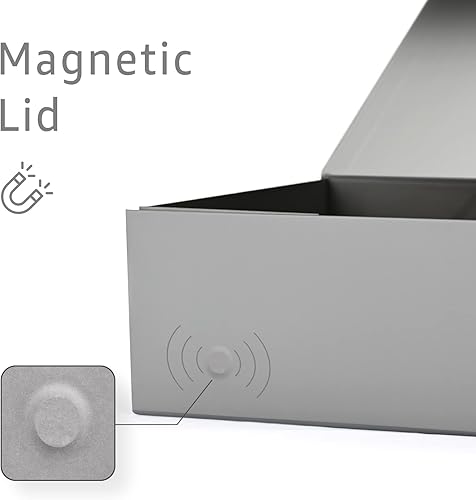 Miniatura 3 de LIFELUM Caja de regalo extragrande, 13.8 x 8.3 x 4.4 pulgadas con tapa magnética para regalos con cinta, tarjeta, relleno de papel triturado para el