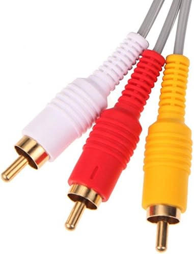 Miniatura 8 de WICAREYO Adaptador de fuente de alimentación Cargador de enchufe de EE. UU. Adaptador de corriente con audio y video AV RCA Cable compuesto de video