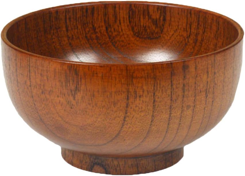 Lurrose お碗 ウッドボウル お茶碗 おしゃれ 軽い 飯碗 シンプル 和風 木製 和食器 洋食