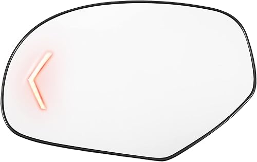 Miniatura 1 de X AUTOHAUX Espejo retrovisor del coche lado izquierdo calefactado espejo reemplazo LED señal de giro para GMC Sierra 1500 3500 HD para Escalade para