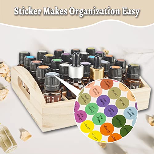 WishesMar 30 Slots Wooden Essential Oil Holder Display Storage Organizer Stand Natural Wooden Rack - Image 3