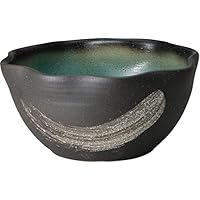 信楽焼　手作りメダカ鉢　睡蓮鉢　蛙付きめだか鉢 Amazon.co.jp: 信楽焼 デザイン小物 ビードロ蛙付めだか鉢 幅34x