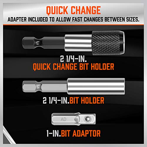 HORUSDY 208-Piece Screwdriver Bit Set, Made Chrome Vanadium Steel Security Bit