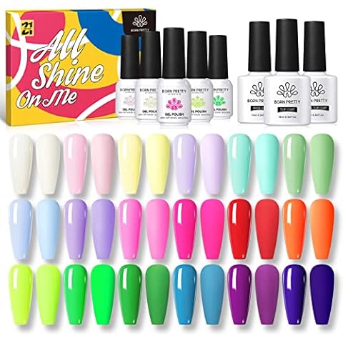 BORN PRETTY Esmalte Semipermanente de Gel Neon Pastel Cover