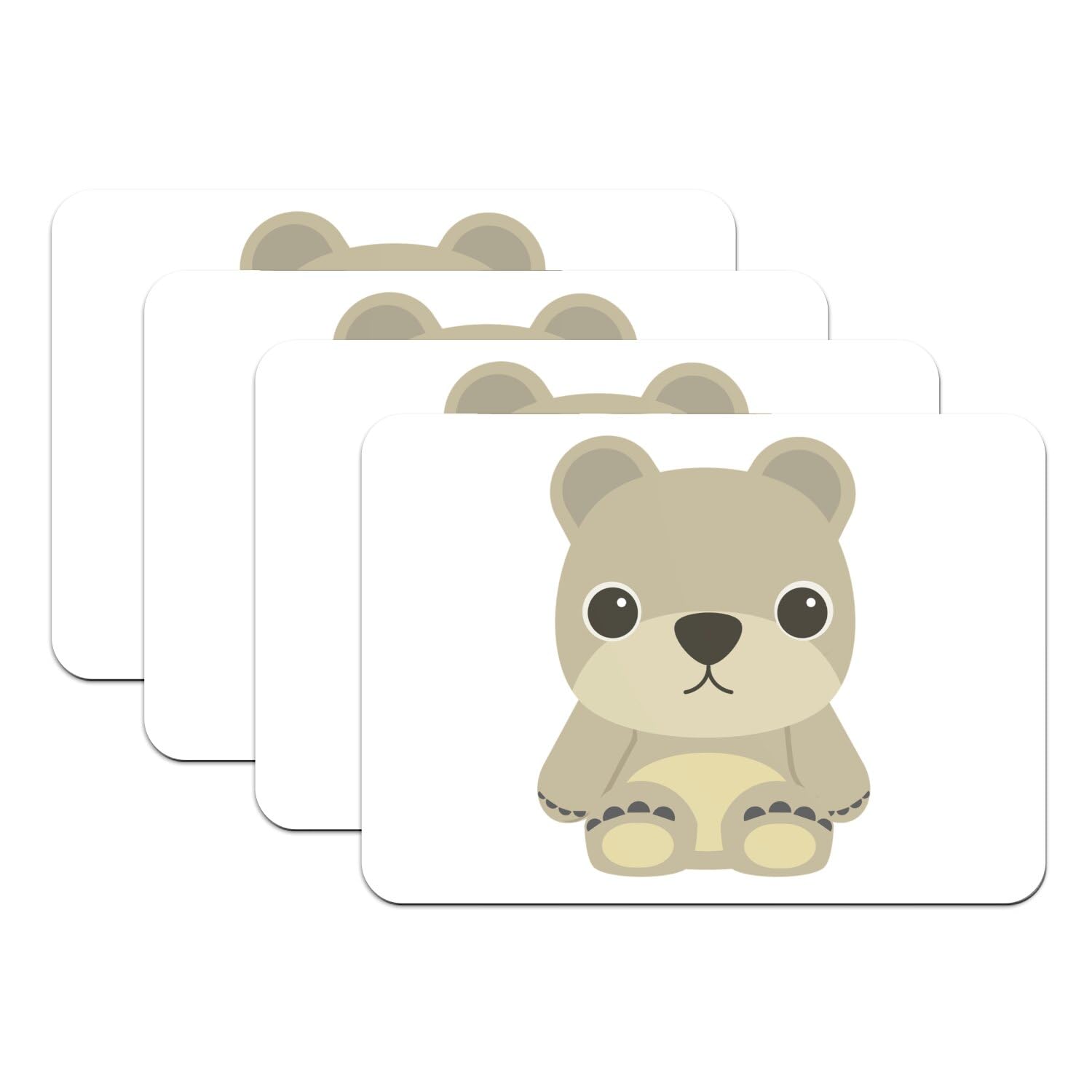 Set de table ourson en peluche imperméable pour protéger la table des taches