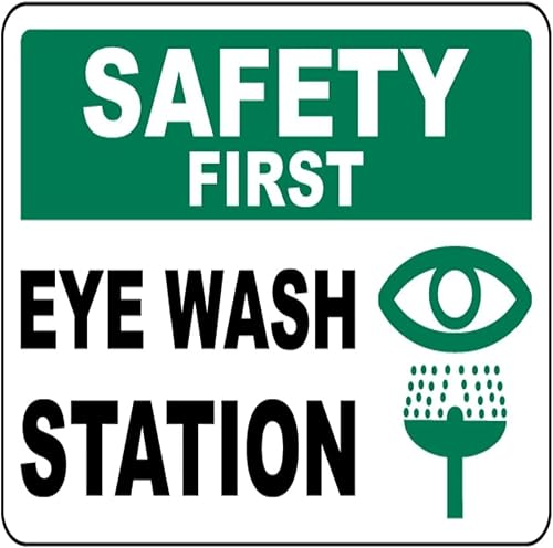 Miniatura 23 de Safety First Emergency Shower Eye Bath - Letrero de metal divertido de 12 x 12 pulgadas, decoración de pared retro para el hogar, bar, cocina,