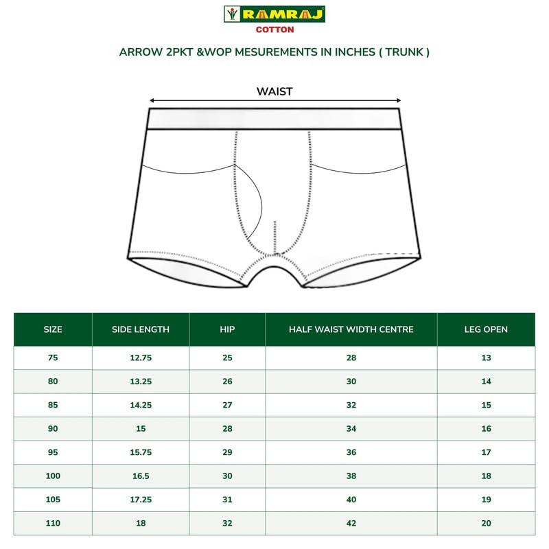 Image of RAMRAJ COTTON Men Cotton Trunks - Multicolor| Outer Elastic Waistband With Double Side Pockets
