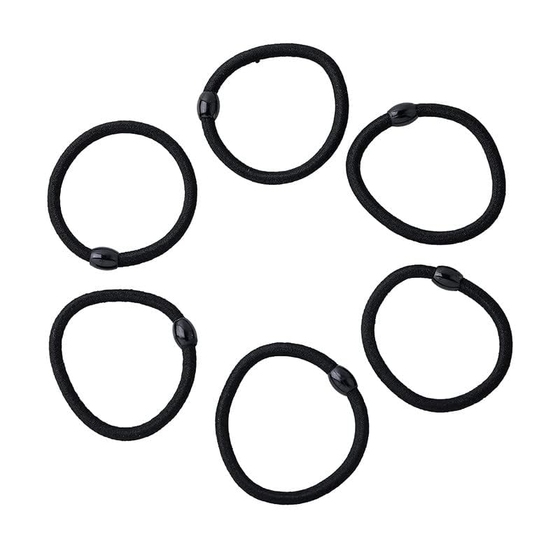 Hivata Rubber Band (Pack of 10 PC) Smooth Elastic Cotton Stretch For Curly Thick Thin Hairband Ties Soft Hair Accessories Ponytail Holders Trending Ties Women & Girls School Wear Black Color (B0CVF4WQ4L) Amazon Price History, Amazon Price Tracker