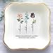 Anniversaree Sisters Are Different Flowers From The Same Garden Jewelry Dish, Custom Birth Month Flower Ring Dish, Birthday Christmas Gift for Sister Besties Sister-in-Law Long Distance Friendship