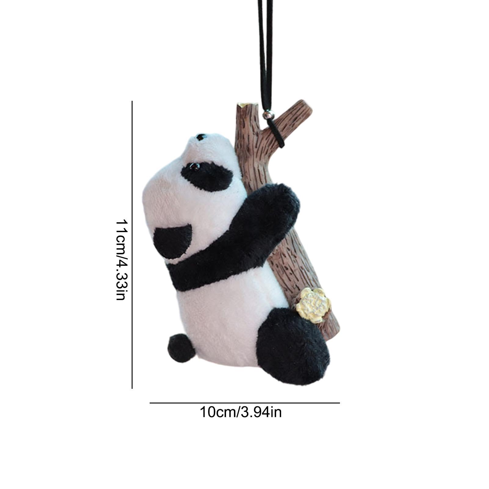 Ciondolo per Specchietto Retrovisore a Forma di Panda, Decorazione per Auto, Accessori per Interni, Ciondolo per Chiavi e Cellulare