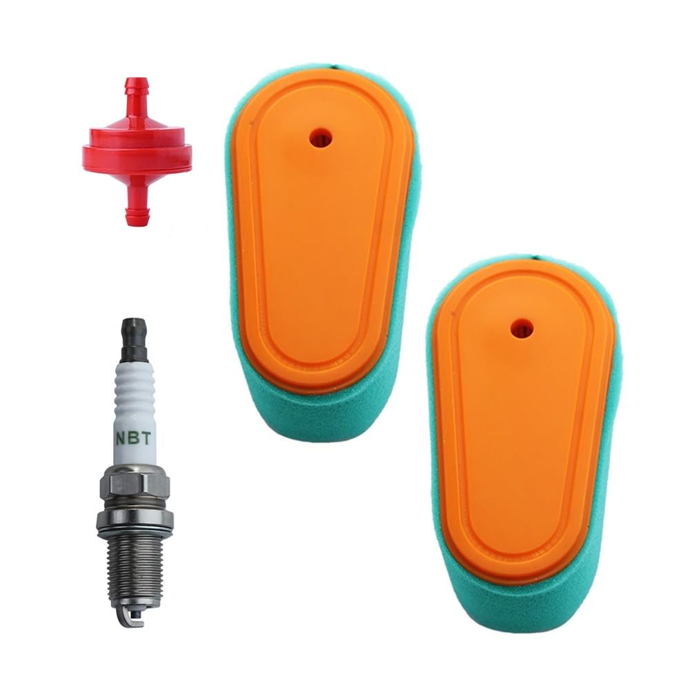 Kit de Filtro de Aire 795066, Paquete de 2, Repuesto Apto for Limpiador de Aire OEM BS 5419796254 con cortacésped prefiltro 796254, Paquete de 2