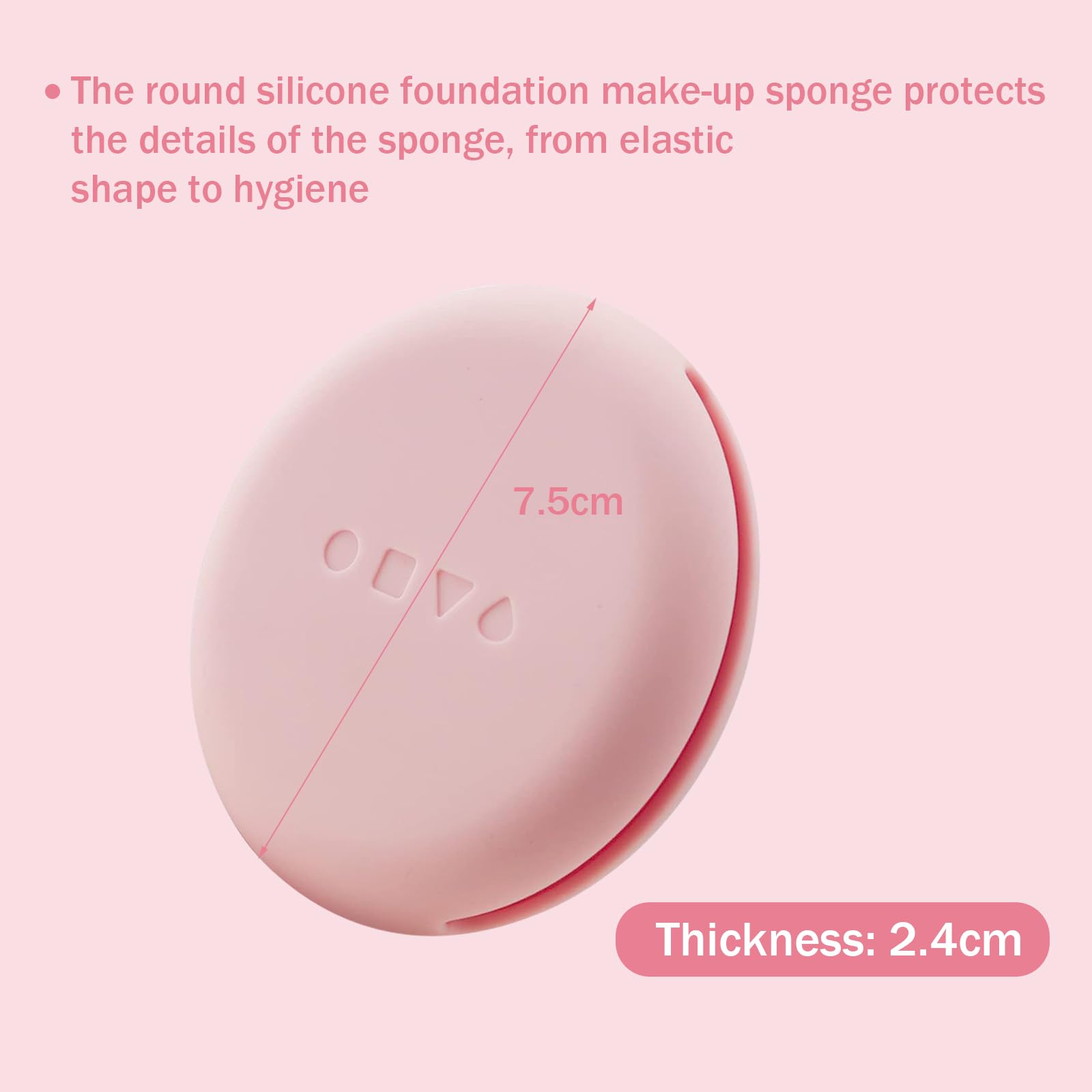 ZXCHOME 2 Pcs Beauty Blender Case - Image 2