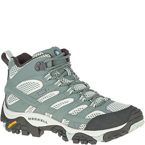Image of Merrell Women's Moab 2 Mid GTX High Rise Hiking Boots Green (Sedona Sage) 5 UK