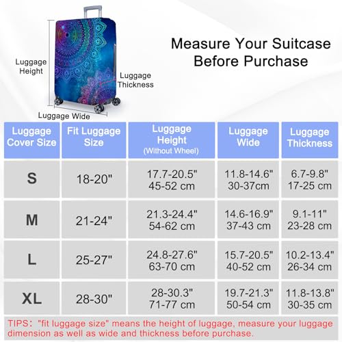 ICOSY Luggage Suitcase Covers - Elastic Cover Protectors, Scratch Resistant, Fits 18-32 Inch Luggage2