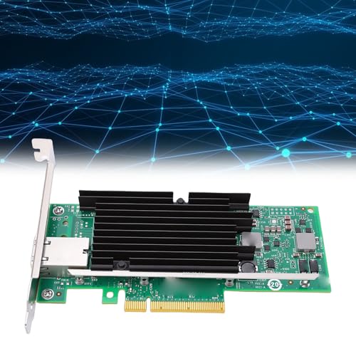 Tarjeta de red Yunseity PCIE 10Gb X540 T1 con puerto RJ45 único Ethernet 100MbE, tecnología Offload para VMware miniatura 2