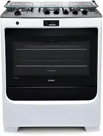 Fogão Consul 5 bocas branco com duplachama e timer digital - CFS5QAB BIVOLT