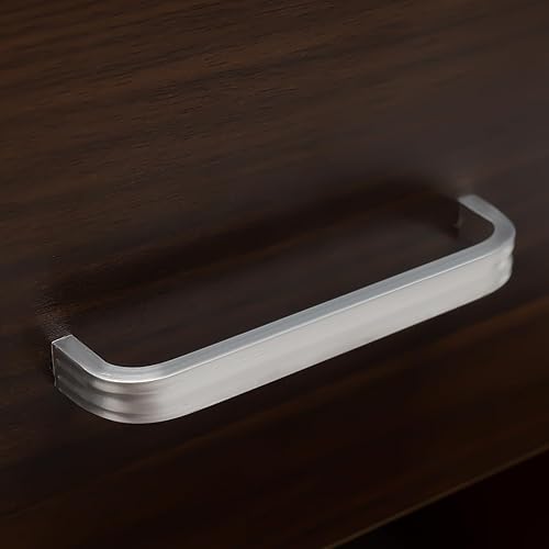 Miniatura 8 de Archivador móvil, 3 cajones debajo del escritorio, archivador de MDF con cerradura, soporte portátil para impresora rodante con 4 ruedas, gabinete