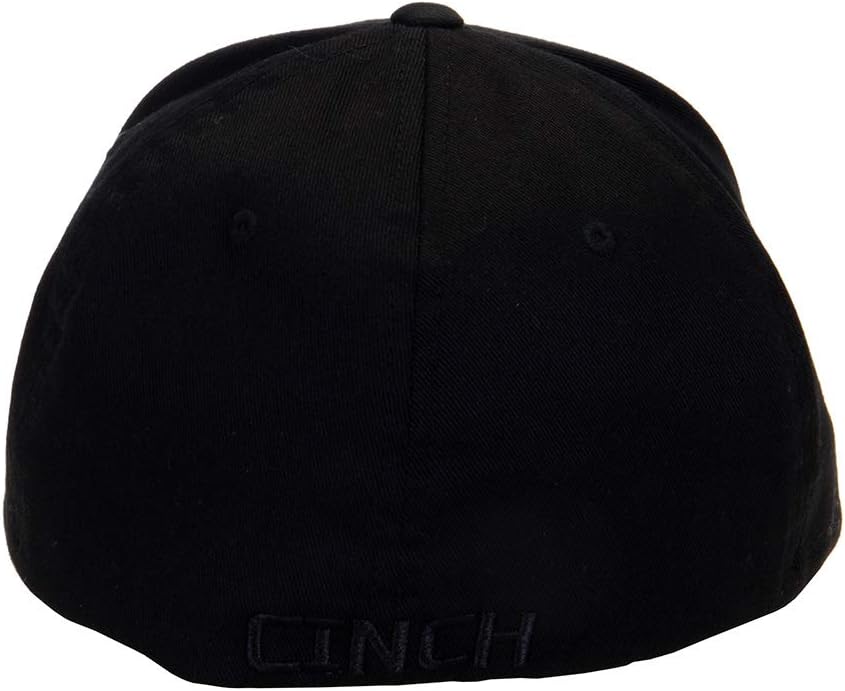 Cinch Apparel Mens on Flag Embroidered Cap L/XL Black