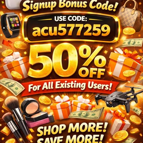 Best Temu Signup Bonus Code [ acu577259 ] 50% off All Existing user cover art