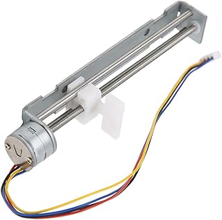 Linear Actuator 2‑Phase 4‑Wire Linear Stepper Motor Screw Slide Table 4‑9V Drive Voltage 18° Step Angle for DIY Engraving Machine Small Measuring Equipment Slider with Linear Nut Slider