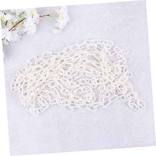 SOLUSTRE 3 Rolos Cadeia De Bloco Resistente Segurança Corrente Branca Sinais De Alerta De Estrada Ac