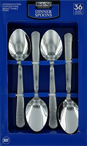 Daily Chef Stainless Steel Dinner Spoons - 36 ct.