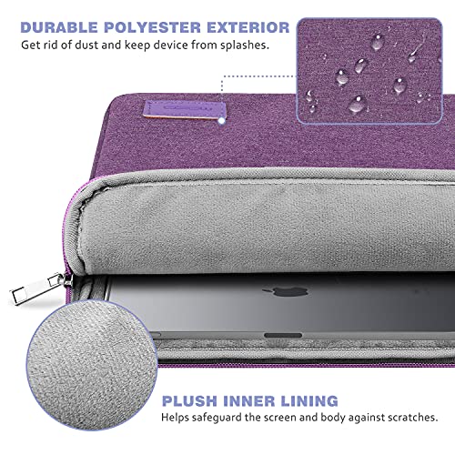 MoKo-11-Pulgadas-Tableta-Funda-Fibra-Poliester-Cierra-de-Camellera-Compatible-con-iPad-Pro-11-202120202018-iPad-8a-7a-102-iPad-Air-4a-1093-iPad-97-Surface-Go-2-Galaxy-Tab-105-Morado
