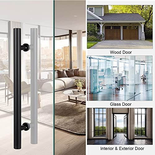 Poignée de porte de grange en acier premium pour menuiserie haut de gamme - 3