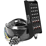 Seismic Audio - SALS-16x8x100 - 16 Channel 100' Pro Stage XLR Snake Cable (XLR & 1/4' TRS Returns)...