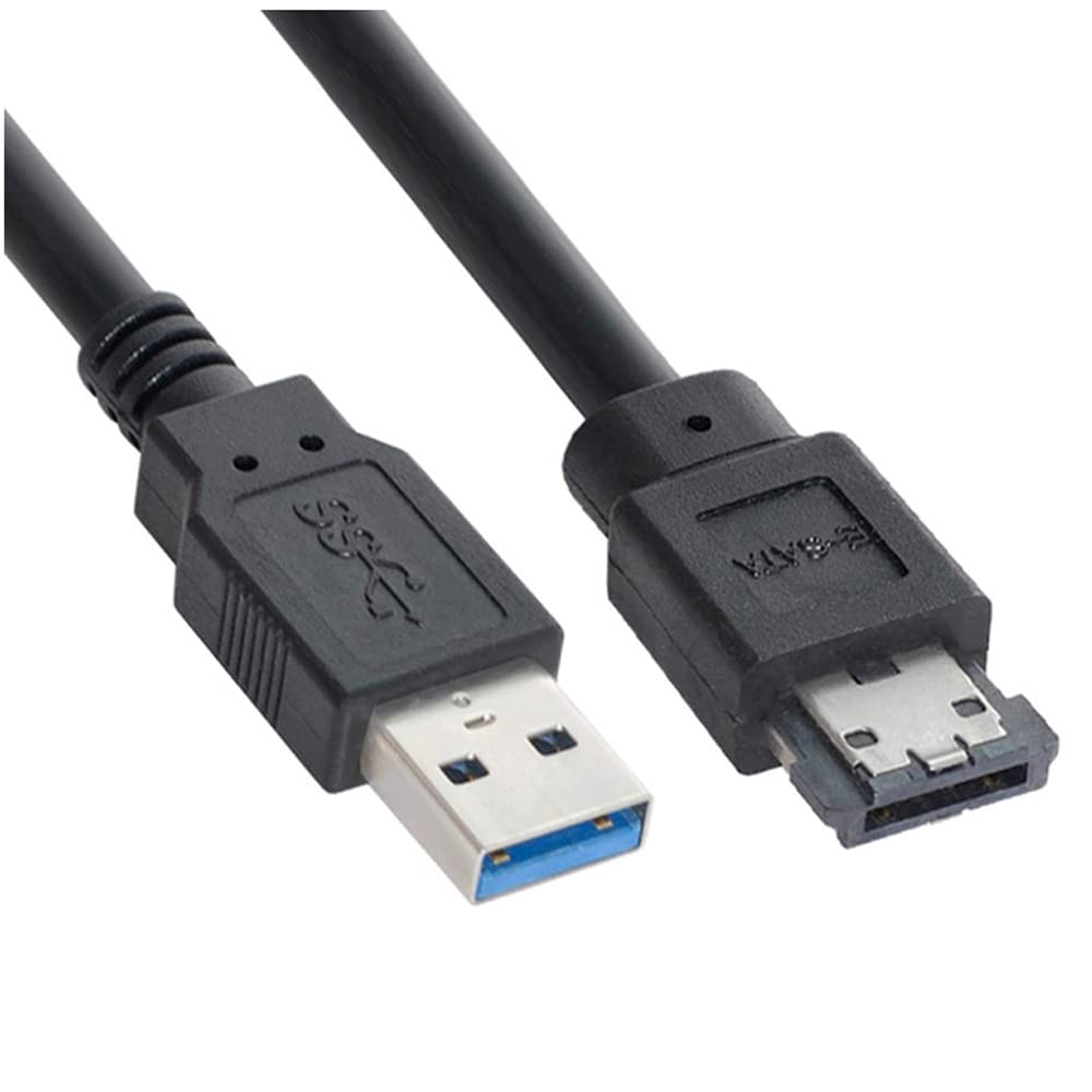 1pcs Power sur ESATA DC 5V Power to USB 3.0 Adaptateur USB3.0 à HDD/SSD/Câble de convertisseur de puissance ESATA 1M