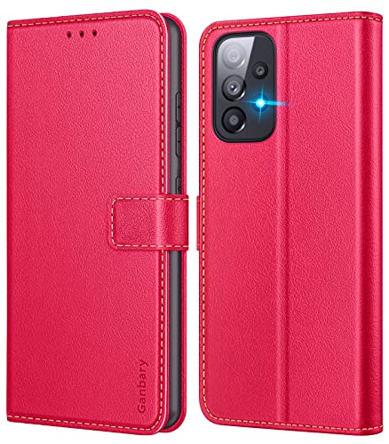 Ganbary Coque pour Samsung Galaxy A33 5G, [Housse en Cuir PU Premium] [Etui à Rabat] [Pochette de Portefeuille], Étui de Protection pour Samsung Galaxy A33...
