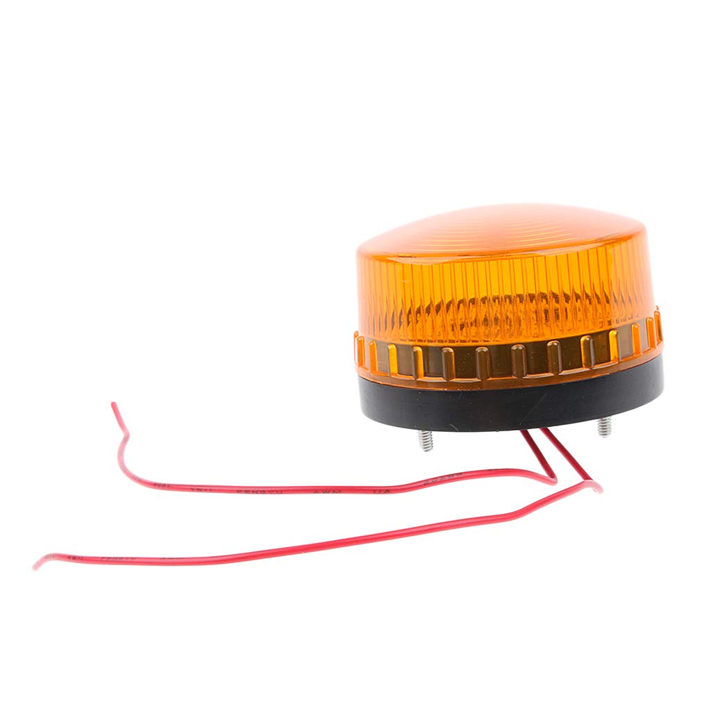 B Baosity 220V Gyrophare Balise de Signalisation Lumineuse LED Lampe d'Avertissement Clignotant Eclairage d'urgence Voiture 72mm