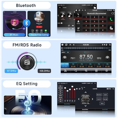Image of 2G+64G Car Radio Stereo for Honda Accord 8th 2008-2013 with Wireless CarPlay /Android Auto, 10.1 Inch HD Touch Screen Android 13 Head Unit GPS WiFi Bluetooth FM /RDS EQ AHD Backup Camera