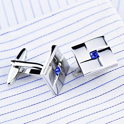Mancuernillas Daesar de cobre para hombre vintage cuadradas miniatura 2
