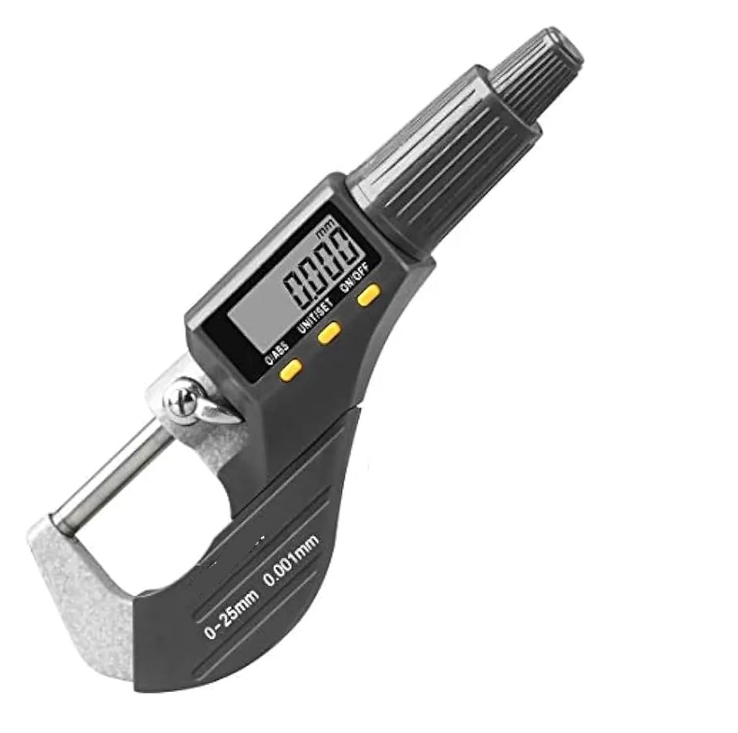 Digital Micrometer Professional Imperial/Metric Measuring Tool 0.00005 Inch/0.001mm Resolution Thickness Gauge Protective Case