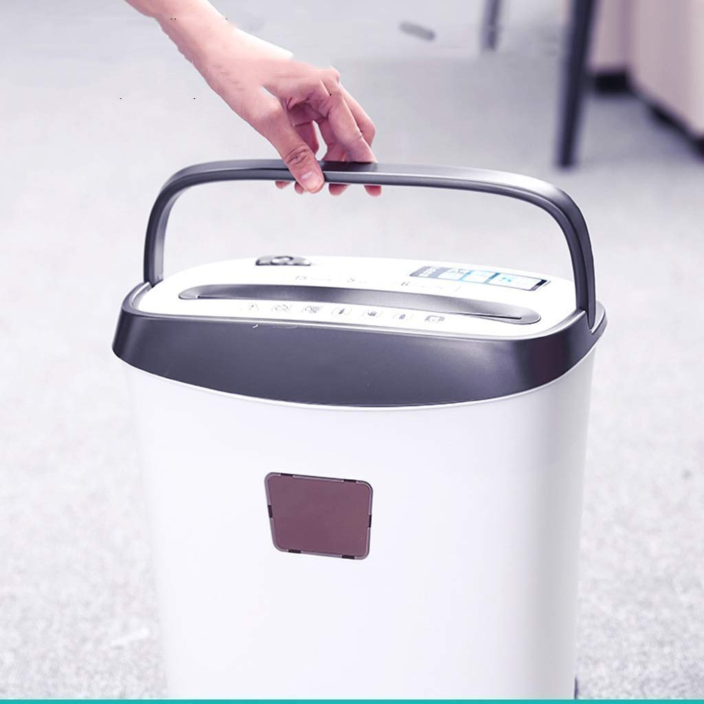 Bajo Trituradora Nivel de Ruido Heavy Duty de Alta Seguridad Micro Corte del Papel de Ministerio del Interior Shredder Retirada Cubo de la Basura