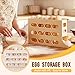 Egg Holder for Fridge, 2026 New 4 Tiers Automatic Rolling Egg Dispenser, Large Capacity Fridge Egg Organizer Space-Saving Egg Storage Container Tray Rack Egg Roller for Refrigerator Countertop (Beige)