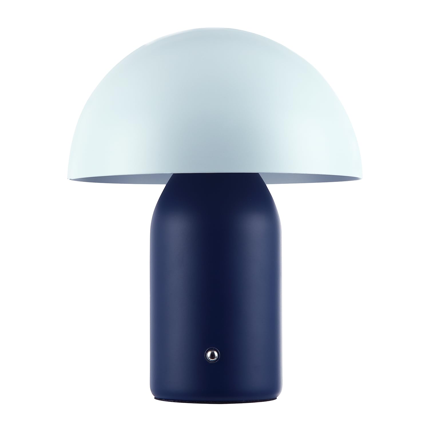 Happy Homewares Modern Rechargeable Mushroom Table Lamp In Midnight And Nova BlueTouch Dimmer from B&Q