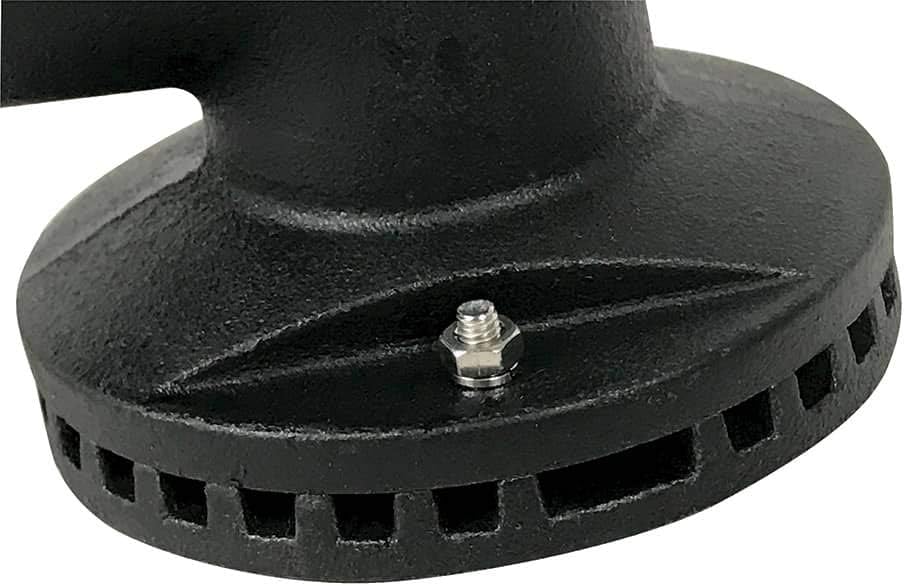 Holland Smoker Gas Grill Cast Iron Replacement Round Burner 9 18 inches, Black
