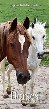 Perpetual Birthday Calendar : Horse Perpetual Birthday and Anniversary Calendar 5x11 Special Event Annual Reminder Calendar Book Journal for ... Home or Office (Horses 01)