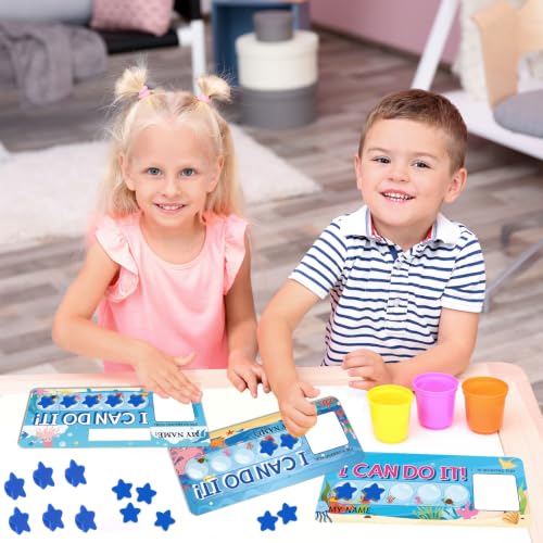 3 Sets Magnetic Rewards Chart for Students Do It Token Board Ocean Animal Behavior Chart at Home Positive Star and Customization Goal Box Incentives for Under the Sea Animal Theme Teacher Essentials - Image 6