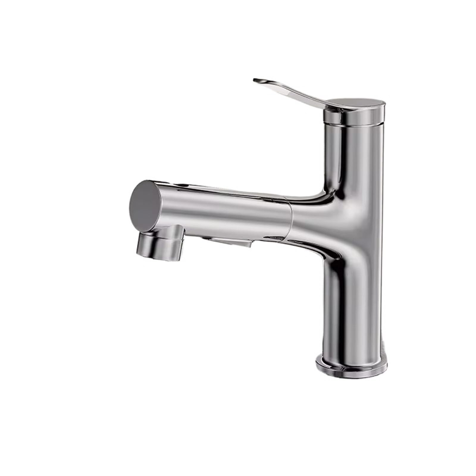 Lizhayg Color4 Pull Out Kitchen Tap Bathroom Sink Pull-Out Hot And Cold Water Mixer Faucet For Grey/Chrome 3 Functions Mouthwash Deck Mount(Color4)