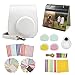 MUZIRI KINOKOO Mini 11 Accesorios Pack para Fujifilm Instax Mini 11 Funda Protectora con 8 Accesorios útiles para la cámara, Lente de Filtro de 4 Colores y Lente Selfie-Whtie
