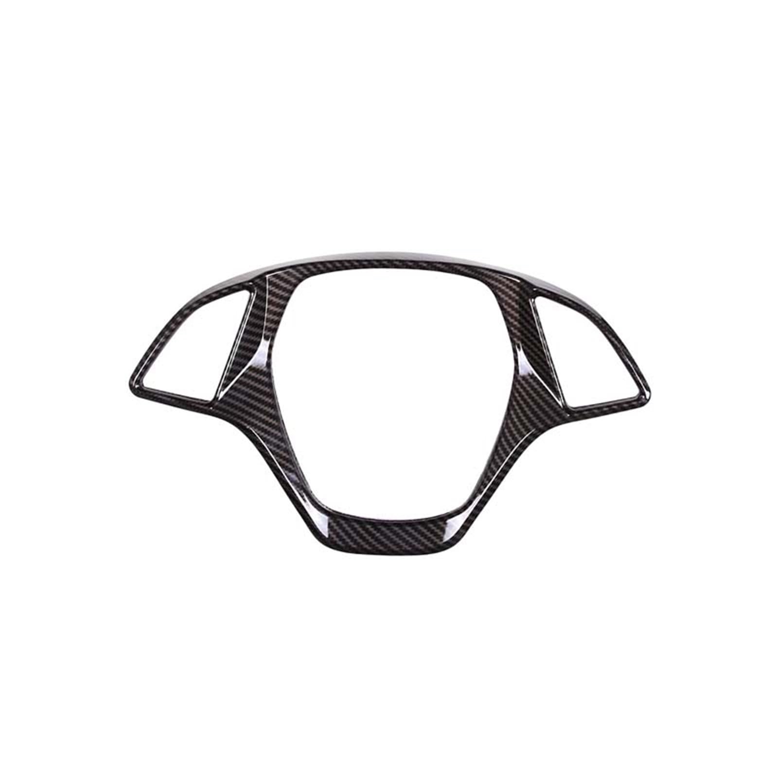 Decoration Interior Trim for Chevrolet for Corvette C7 2014-2019 ABS Car Steering Wheel Decorative Frame Sticker Interior(Carbon Fiber)