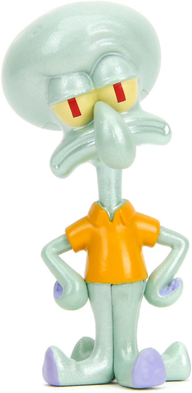 Jada Spongebob Squarepants 2.5" 4-Pack Die-Cast Figures, Toys for Kids and Adults