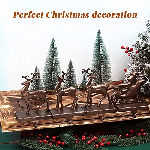 MCEAST-Set-of-4-Christmas-Stocking-Holders-Santa-and-Reindeer-Mantle-Stocking-Hangers-Metal-Christmas-Hanging-Hooks-Safety-Hanger-Grips-for-Fireplace-Decoration-Black MCEAST Set of 4 Christmas Stocking Holders Santa and Reindeer Mantle Stocking Hangers Metal Christmas Hanging Hooks Safety Hanger Grips for Fireplace Decoration Black