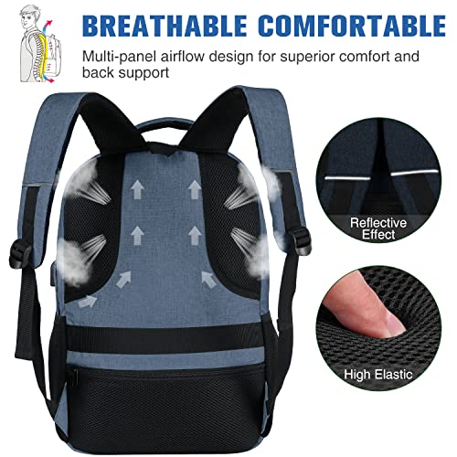 Image of Paude Backpack School, Laptop, Bookbag for Teen Boys 15.6 Inch College, Business, Work, Travel (Blue, 15.6 inch)