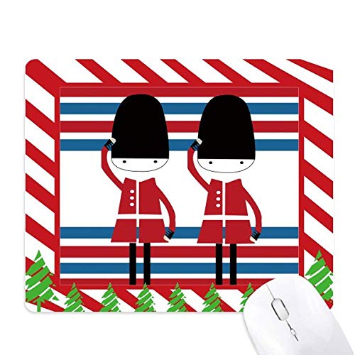 Tapis de souris soldat uk et canne de Noël idée cadeau Angleterre