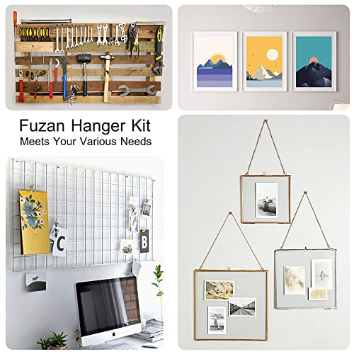 Image of 72 pcs Picture Hangers with 10-60lbs, 4 Different Size Picture Hangers, Iron Alloy Nail Hooks, Plaster Picture Hanging Kit on Wooden /Drywall Hanging Hardware for Clock, Mirror, Jewelry (Pack of 2)