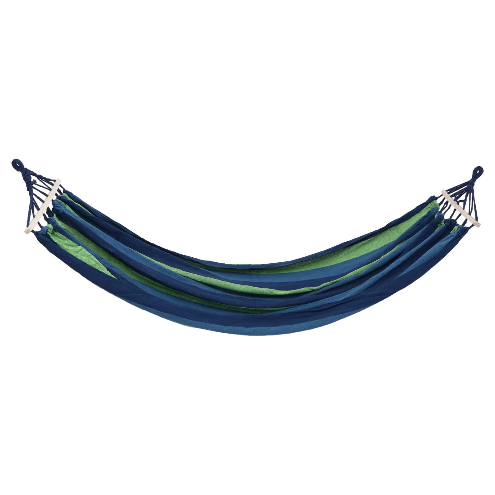 Hamac de jardin Kisangel en toile rayée suspendu et portable pour camping extérieur